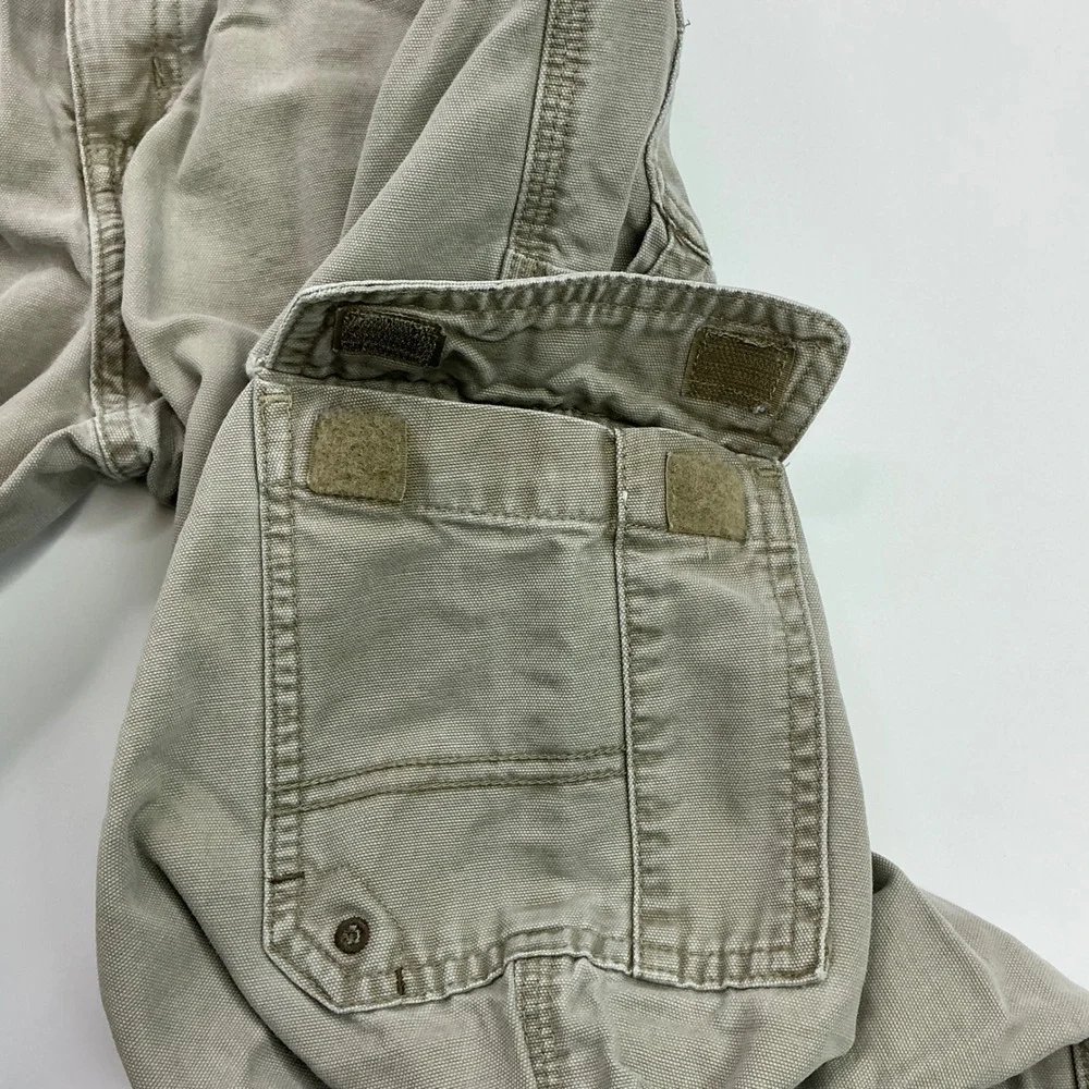Columbia Khaki Cargo Pants Kids Size 10 Youth Rugged Cotton Canvas Outdoor